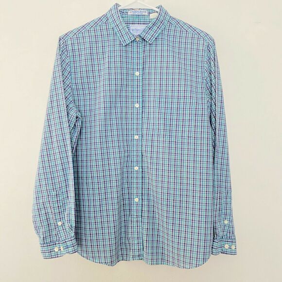 Vintage VTG Levi Strauss & Co Big E Plaid Button Up Long Sleeve Shirt Top 16 - Picture 1 of 8